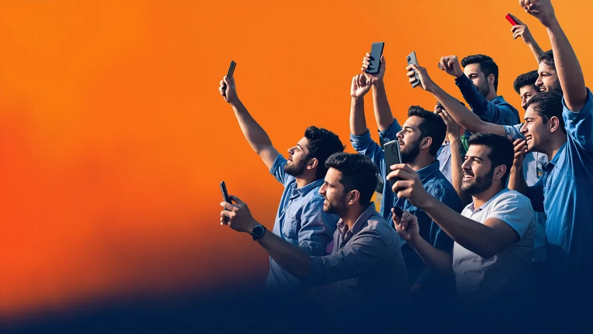 My11Circle team celebrating, diverse Indian cricket fans