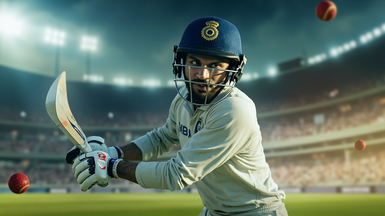 Indian cricket batsman in action during IPL 2026