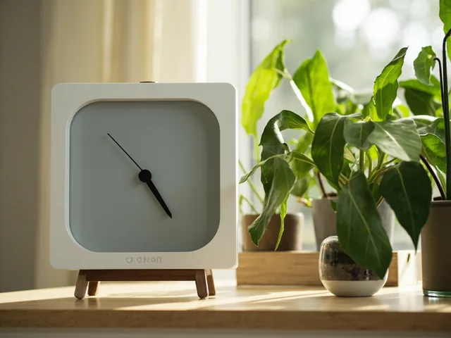 Timer showing play time limits on calm desk