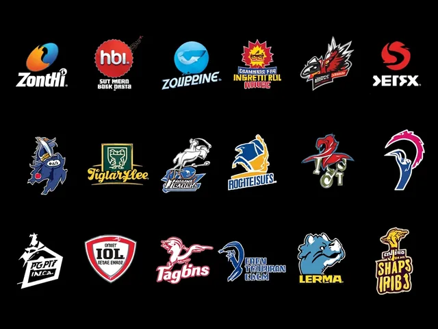 Team logo collection of 10 IPL franchises displayed